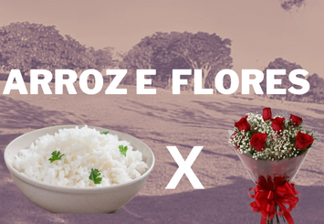 Arroz e flores