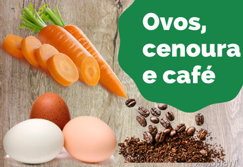 Ovos, Cenoura e café