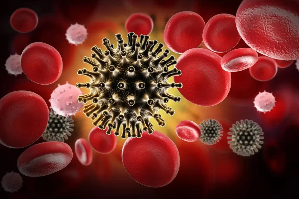 Ilustração do vírus HIV