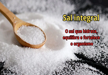 Menos química, mais vida: escolha o sal integral