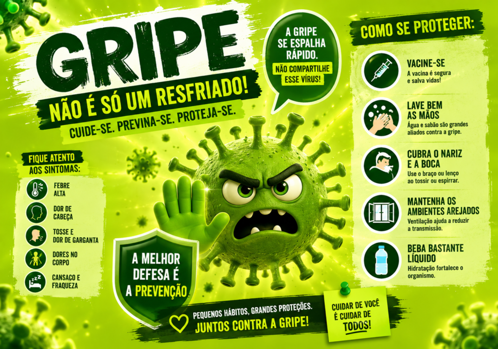 A gripe sofre mutações frequentes porque o vírus influenza muda ao longo do tempo. No entanto, quem sofre mutações é o vírus, não a doença em si. Por isso, o título pode levar o leitor a uma interpretação incorreta.
